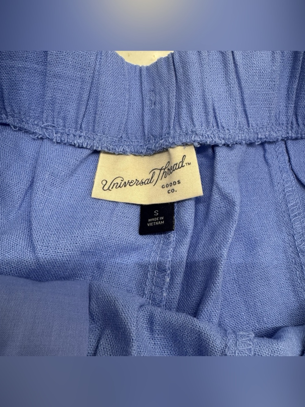 Linen Blend Drawstring Shorts - Picture 3 of 4